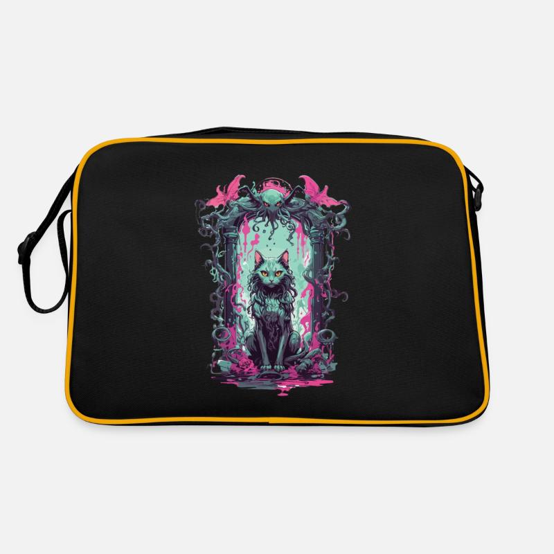 Conception de monstre magique chat occulte gothique Sac Retro