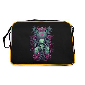 Goule gothique démon Halloween monstre Design - Sac Retro - noir/or - Dos