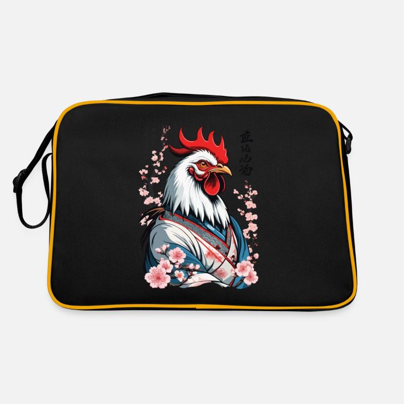 Samurai Picture Retro Design Martial Arts Retro Bag