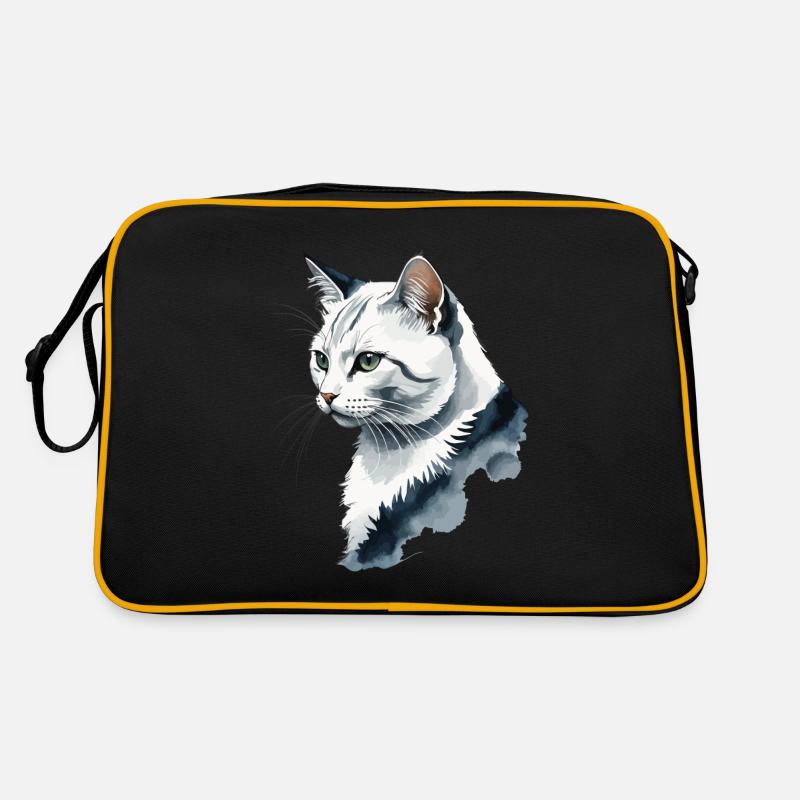 Conception de chat mignon pour les propriétaires de chats domestiques Sac Retro