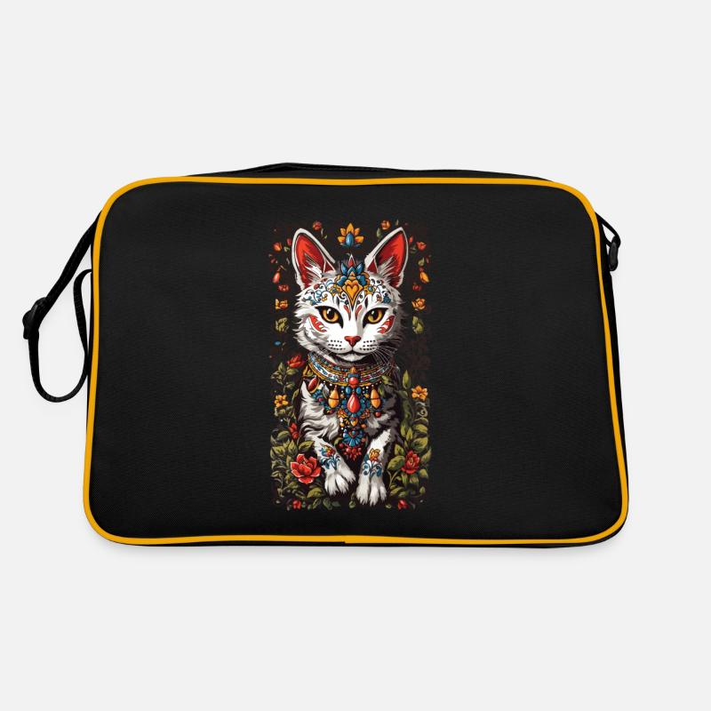 Chat Mexicain Chat Mignon Dame Propriétaire Sac Retro