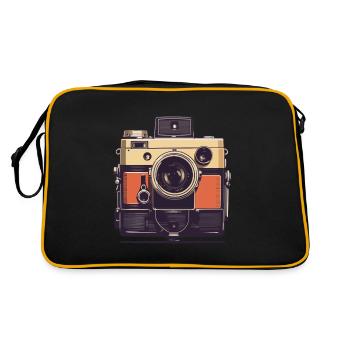 Appareil photo Vintage esthétique photographe rétro - Sac Retro - noir/or - Dos