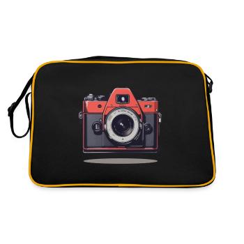 Appareil photo vintage esthétique appareil photo rétro - Sac Retro - noir/or - Dos