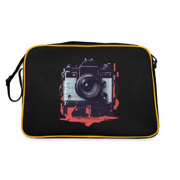 Appareil photo Vintage esthétique photographe rétro - Sac Retro - noir/or - Dos
