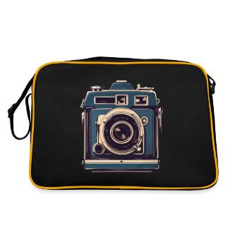 Appareil photo vintage esthétique rétro appareil photo - Sac Retro - noir/or - Dos