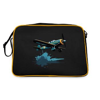 Model Airplane Pilot Airplane Hobby Design - Retro Bag - black/gold - Back