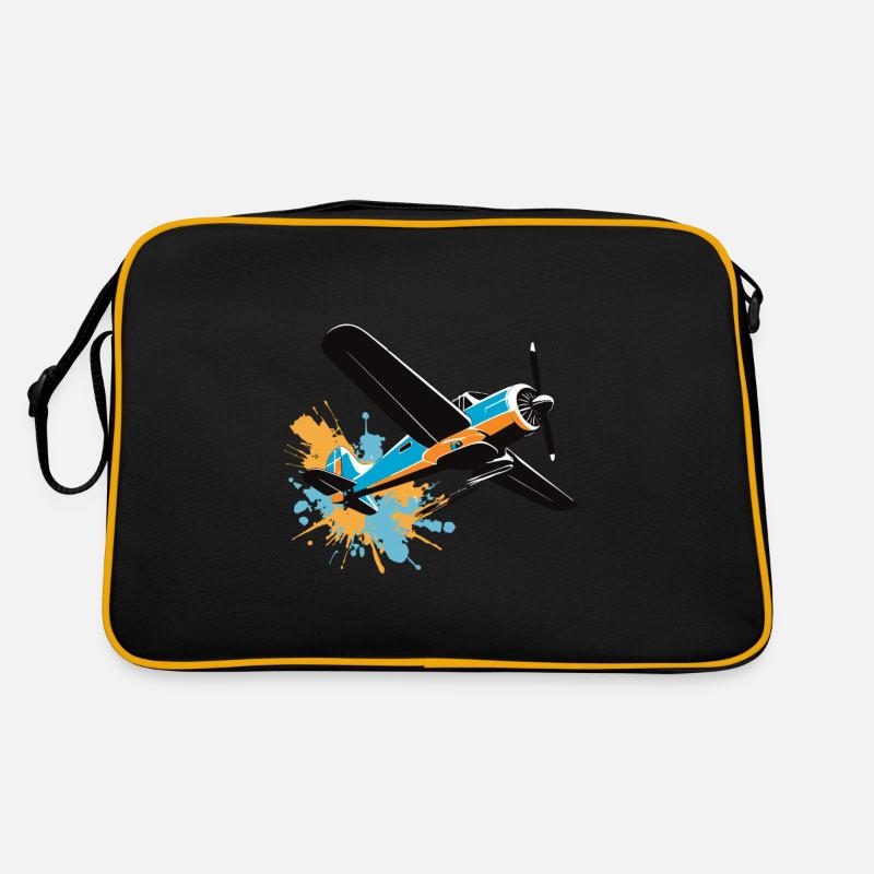 Modellflugzeug Pilot Flugzeug Hobby Design Retro Tasche