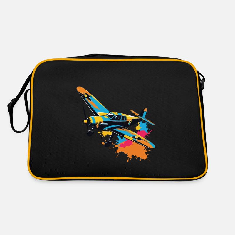 Modellflugzeug Pilot Flugzeug Hobby Ästhetisch Retro Tasche