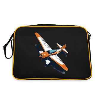 Model Airplane Pilot Airplane Airplane Hobby Design - Retro Bag - black/gold - Back