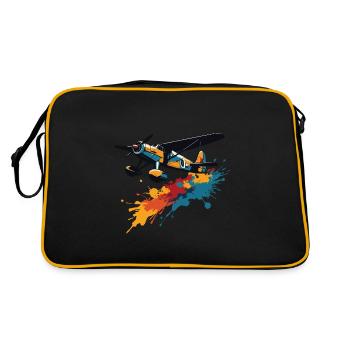 Maquette Avion Pilote Avion Hobby Passion - Sac Retro - noir/or - Dos