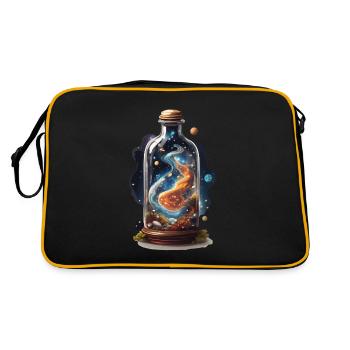 Universe in Bottle Boho Style Aesthetic - Retro Bag - black/gold - Back