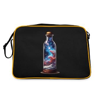 Universe in Bottle Boho Style Aesthetic - Retro Bag - black/gold - Back