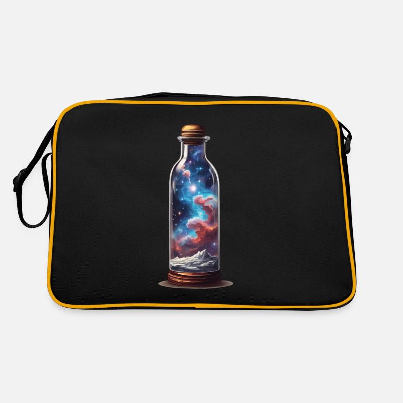 Universum in Flasche Boho Style Ästhetik Retro Tasche