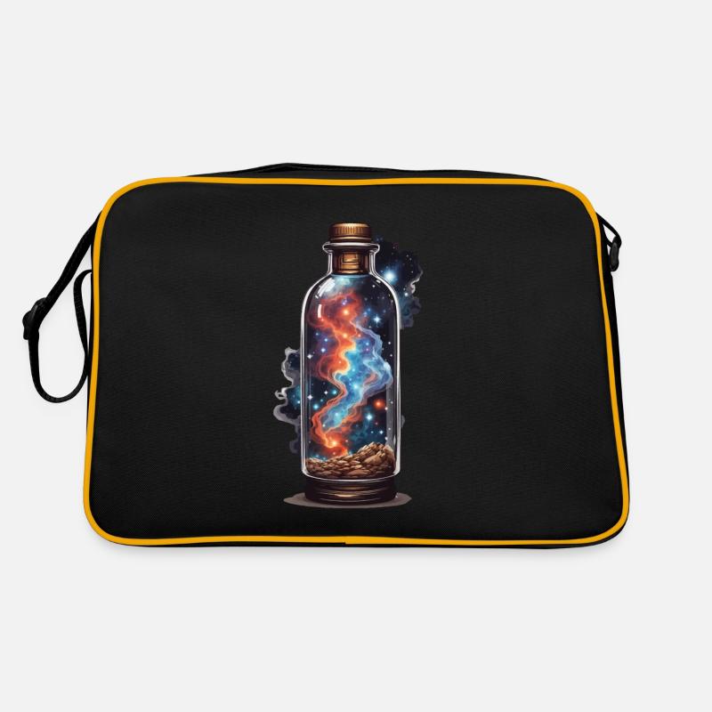 Magical outer space in bottle boho aesthetic Retro Bag