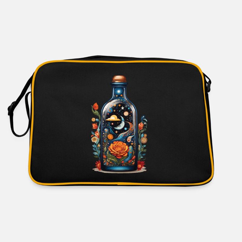 Blumen Weltraum Boho Style Ästhetik Retro Tasche