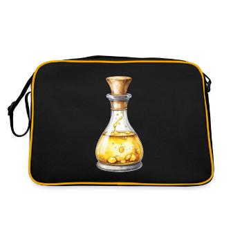 Aesthetic Gaming Potion Design Iconic - Retro Bag - black/gold - Back