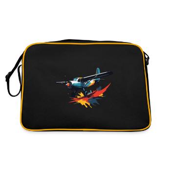Maquette Avion Pilote Avion Hobby - Sac Retro - noir/or - Dos