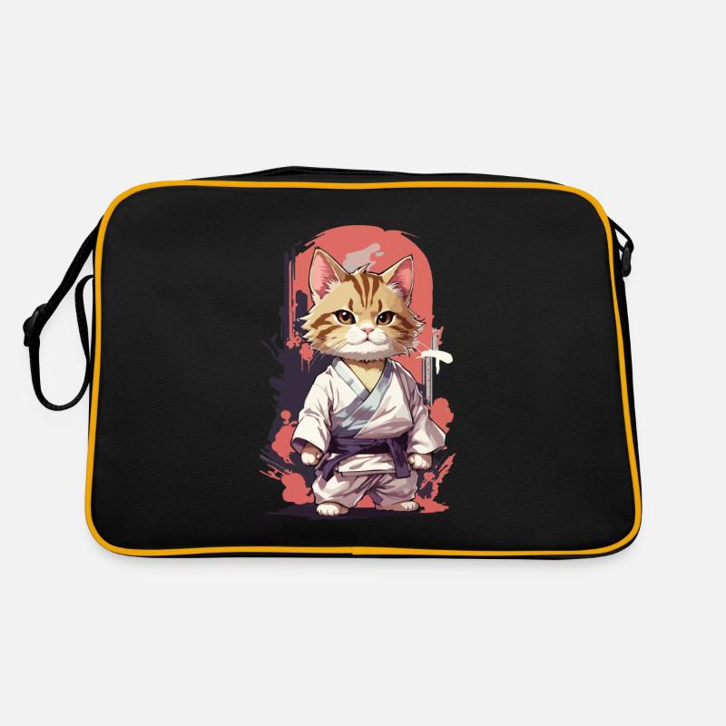 Arts Martiaux Chat Karaté Drôle D’autodéfense Sac Retro