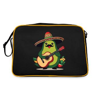 Avocado Mexican Mariachi Guitar Player - Retro Bag - black/gold - Back