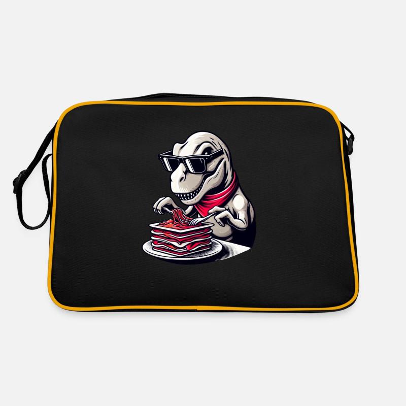 Dino T-Rex Lasagne Modern Elegant Retro Tasche