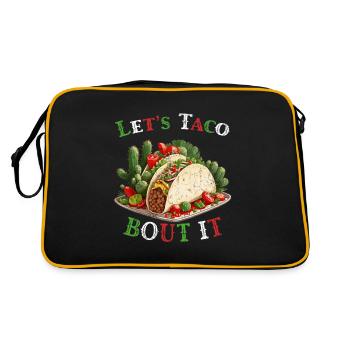 Funny Taco Saying Cinco De Mayo Mexican - Retro Bag - black/gold - Back