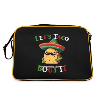 Funny Taco Saying Cinco De Mayo Mexican - Retro Bag - black/gold - Back