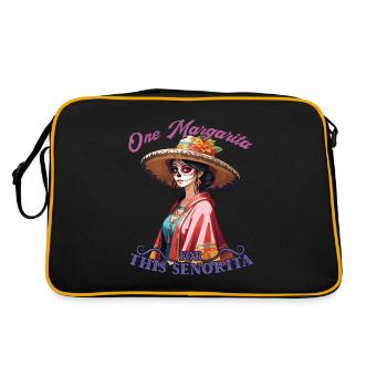 Drôle de Margarita Design Cinco de Mayo Lover - Sac Retro - noir/or - Dos