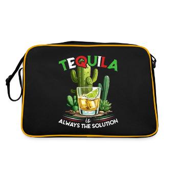 Drôle de dicton de tequila Cinco De Mayo Design - Sac Retro - noir/or - Dos