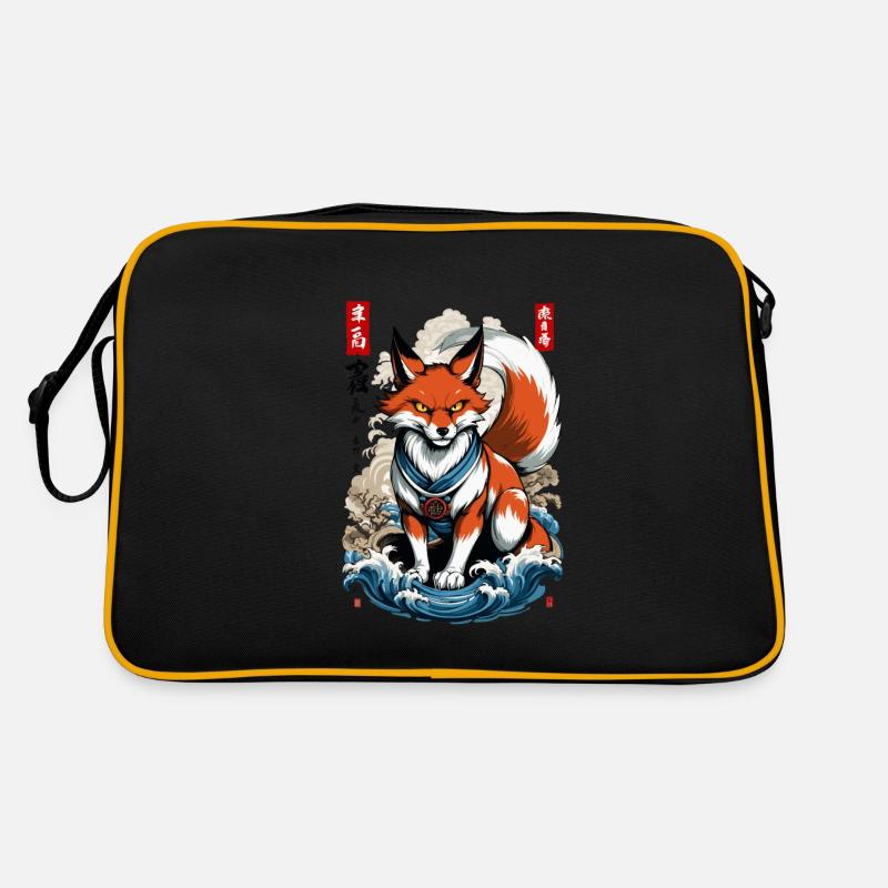 Ukiyo-E Art Style Japanese Kitsune Fox Retro Bag
