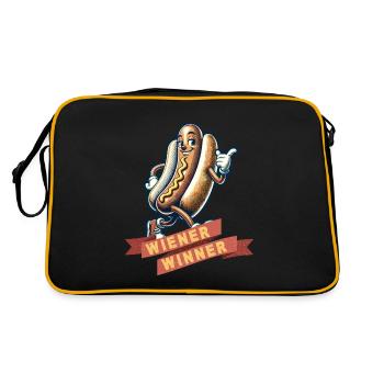 Wiener Winner 4 Juillet Memorial Day - Sac Retro - noir/or - Dos