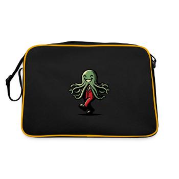 Drôle Cthulhu Politicien Drôle Cthulhu - Sac Retro - noir/or - Dos