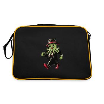 Drôle Cthulhu Politicien Dystopique Kraken - Sac Retro - noir/or - Dos