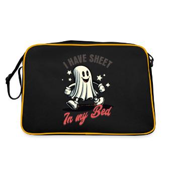 Funny Ghost Saying Halloween Costume - Retro Bag - black/gold - Back