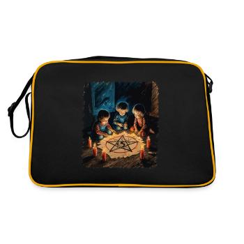 Rétro Vintage Design Occulte Rituels d’invocation - Sac Retro - noir/or - Dos