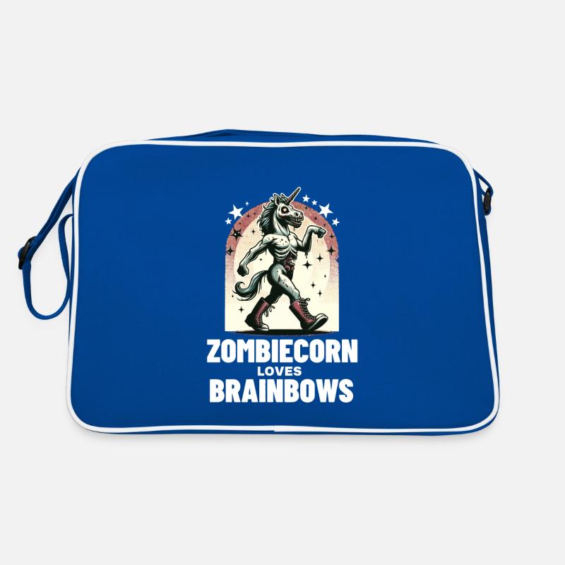 Zombiecorn aime la licorne effrayante de Brainbow Sac Retro
