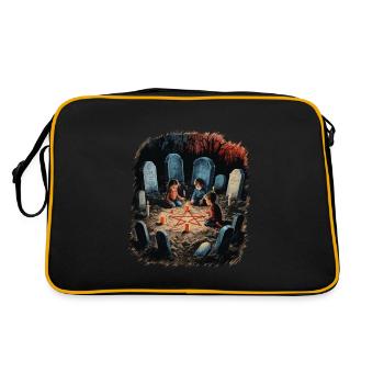 Rituels d’invocation occulte Rétro Vintage Design - Sac Retro - noir/or - Dos