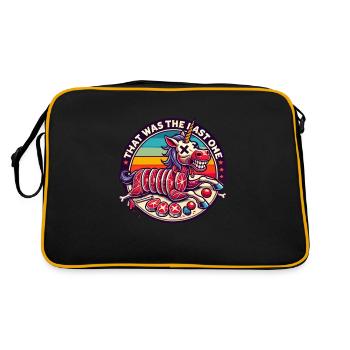 Funny, gloomy gallows humor has been the last - Retro Bag - black/gold - Back