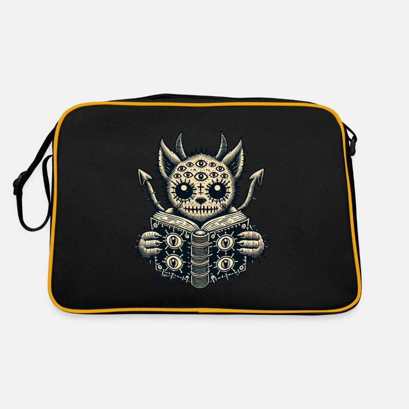 Goth Katze Teuflische Dämonen Katze Horror Katze Retro Tasche