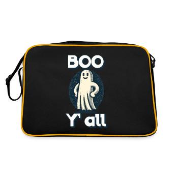 Last Minute Costume Funny Ghost Design - Retro Bag - black/gold - Back