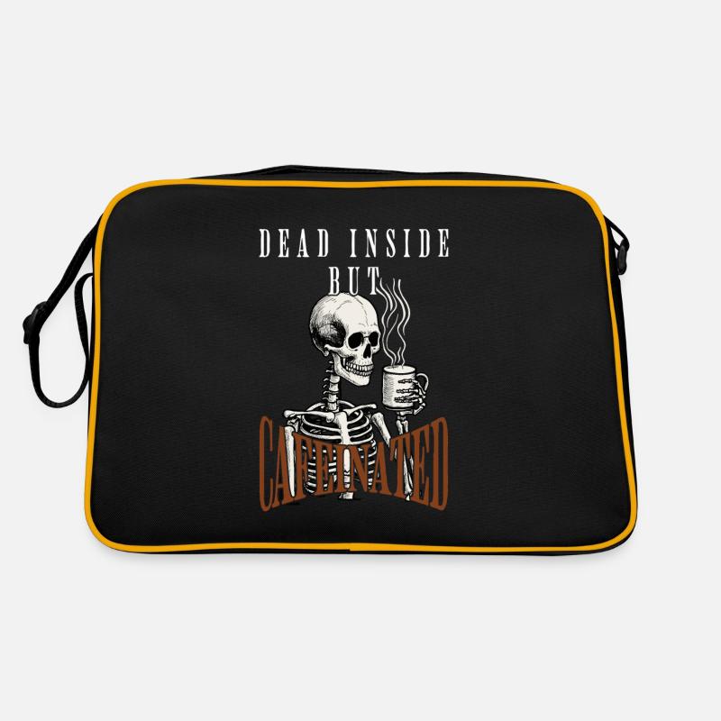 Funny coffee saying for Halloween Retro Bag