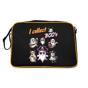 Funny Ghost Collectible Vintage Retro Design - Retro Bag - black/gold - Back