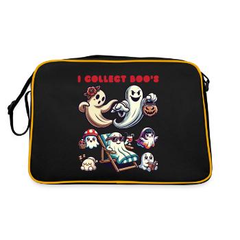 Funny Ghost Collectible Vintage Retro Design - Retro Bag - black/gold - Back