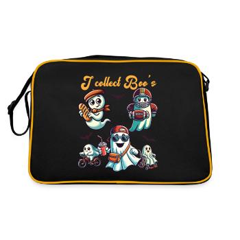 Funny Ghost Collectible Vintage Retro Design - Retro Bag - black/gold - Back
