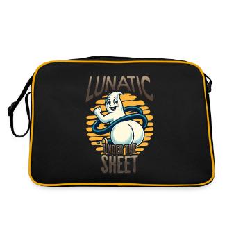 Ghost Shows Butt Drôle Ghost Design - Sac Retro - noir/or - Dos