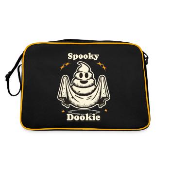 Funny poop pile ghost costume idea - Retro Bag - black/gold - Back