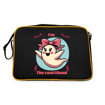 I’m The Cool Ghost Halloween Fun - Sac Retro - noir/or - Dos