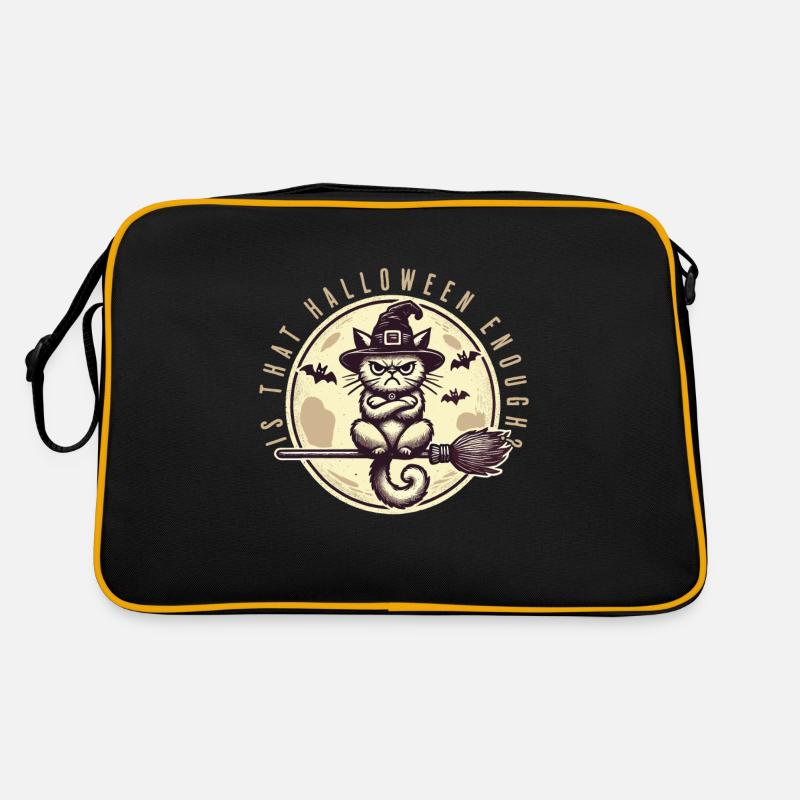 Ist Das Halloween Genug Hexenkatze Retro Tasche