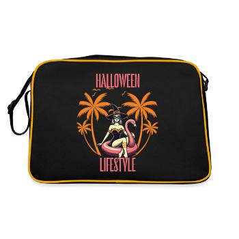 Halloween Mode de vie Sorcière de plage - Sac Retro - noir/or - Dos