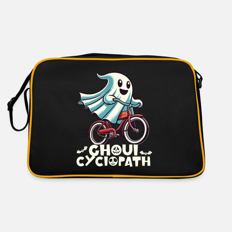 Ghoul Cyclopath Funny Halloween Bicycle Retro Bag