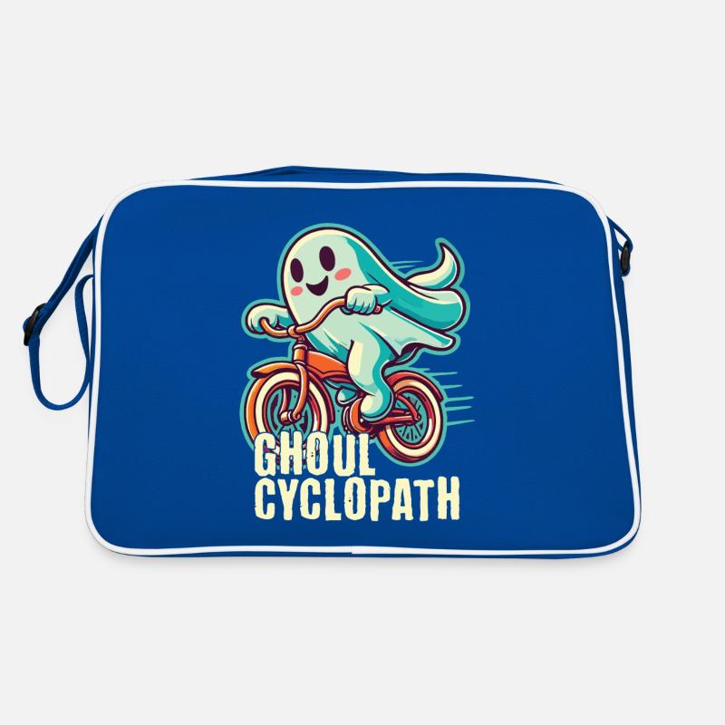 Cycling ghosts for Halloween Retro Bag